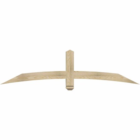 Ekena Millwork Bellingham Rough Sawn Timber Gable Bracket, Douglas Fir, 72"W x 18"H x 4"D x 4"F, 6/12 Pitch GBW072X18X0404BEL00RDF